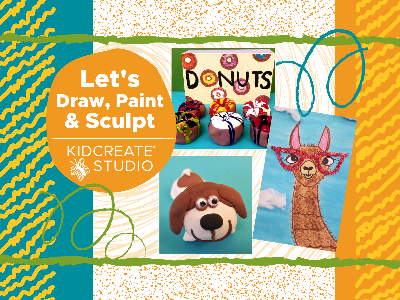 Let's Draw, Paint & Sculpt with Kidcreate Studio (1st-4th)